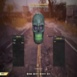 Fasnacht Glowing Bone Head Mask