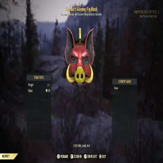 Fasnacht Glowing Pig Mask