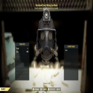 Reclaimed Deep Mining Gas Mask