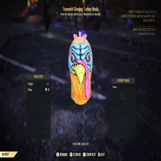 Fasnacht Glowing Turkey Mask