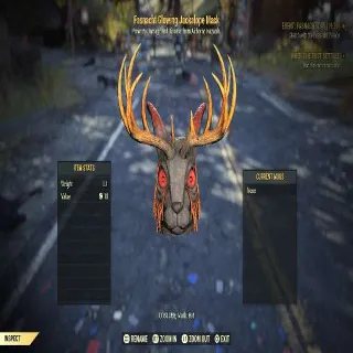 Fasnacht Glowing Jackalope Mask