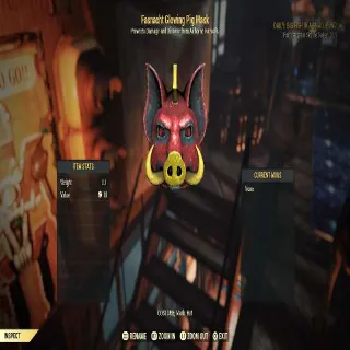 Fasnacht Glowing Pig Mask