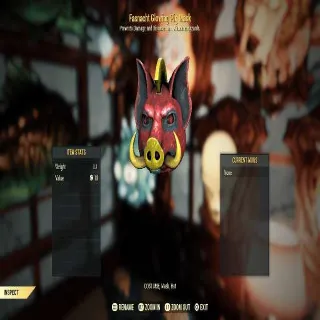 Fasnacht Glowing Pig Mask