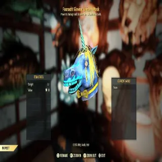 Fasnacht Glowing Unicorn Mask