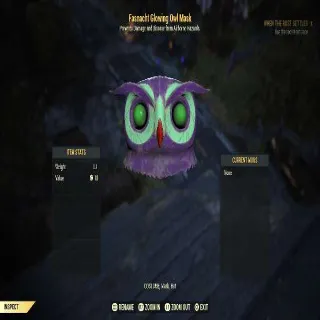 Fasnacht Glowing Owl Mask