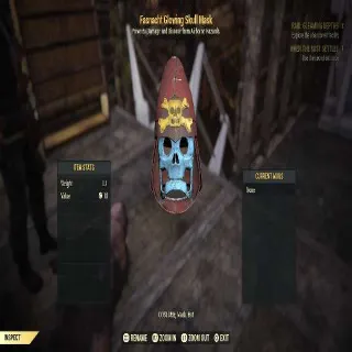 Fasnacht Glowing Skull Mask