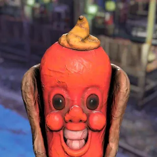 Fasnacht Glowing Red Hot Mask