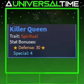 SPIRITUAL KILLER QUEEN (KQ)🛡️🌟30🌟🪄4|AUT