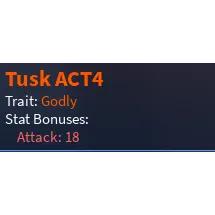 GODLY TUSK A4 (A:18) | AUT