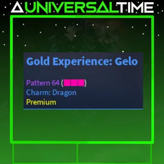 🪙UNUSUAL GOLD EXPERIENCE:GELO 🪙 PAT 64 CHARM DRAGON| AUT