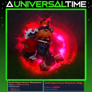 INCANDESCENT SOLAR GOLD EXPERIENCE REQUIEM 🗡️37🛡️21 AND P70 SPARKLES UNUSUAL|AUT