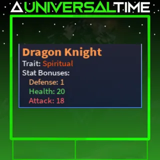 SPIRITUAL DRAGON KNIGHT 🛡️1🗡️18🩷20|AUT