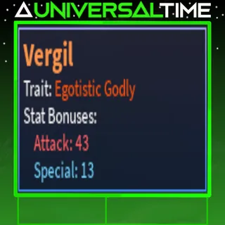 EGOTISTIC GODLY VERGIL 🪄13🗡️43 |AUT