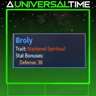 MASTERED SPIRITUAL BROLY 🛡️38|AUT