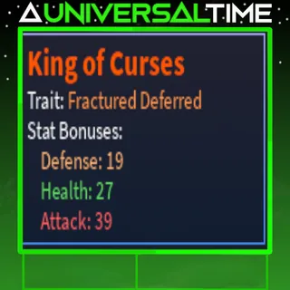 FRACTURED DEFERRED KING OF CURSES 🩷28🛡️19🗡️39|AUT