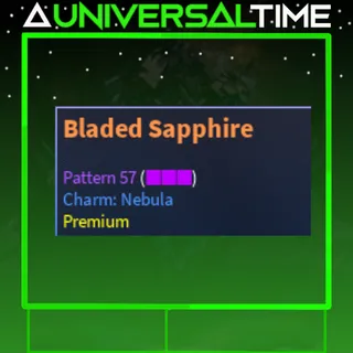 UNUSUAL BLADED SAPPHIRE PAT 57 NEBULA|AUT