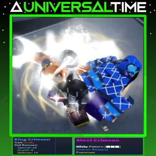 GODLY KING CRIMSON 🪄28🩷8🛡️14 AND 🤍WHITE🤍 BLIZZARD UNUSUAL| A UNIVERSAL TIME| AUT