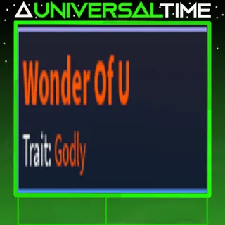 GODLY WONDER OF U |AUT