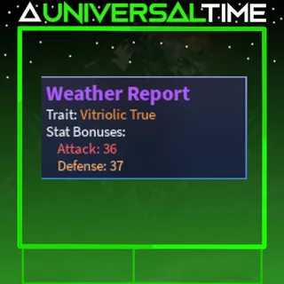 VITRIOLIC TRUE WEATHER REPORT (WR) 🛡️37🗡️36|AUT