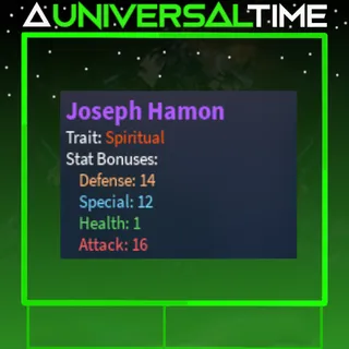 SPIRITUAL JOSEPH HAMON 🛡️14🪄12🩷1🗡️16|AUT