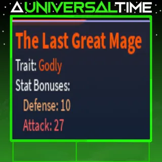 🌟NEW SPEC 🌟 GODLY THE LAST GREAT MAGE (FRIEREN) 🛡️10🗡️27| A UNIVERSAL TIME |AUT