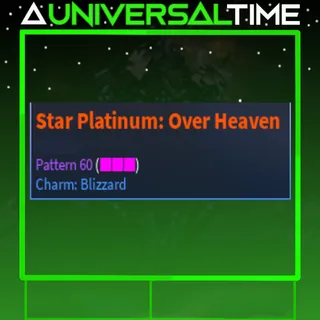 UNUSUAL STAR PLATINUM: OVER HEAVEN PAT 60 BLIZZARD|AUT