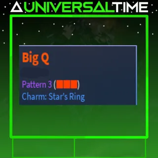 UNUSUAL BIG Q PAT 3 STAR'S RING|AUT