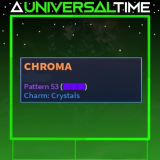 UNUSUAL CHROMA SKIN PAT 53 CHARM CRYSTALS|AU