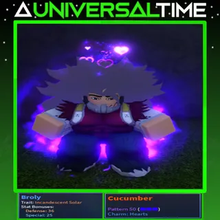 INCANDESCENT SOLAR BROLY 🪄25🛡️36 AND P50 HEARTS UNUSUAL|AUT