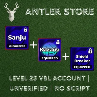 Sanju / Kazana / Shield Breaker + More Level 25 Account | No Script | Volleyball Legends