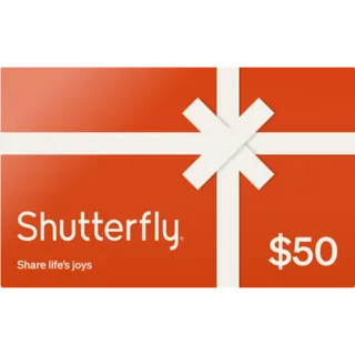 $50.00 USD Shutterfly Gift Card US ⚡FAST DELIVERY