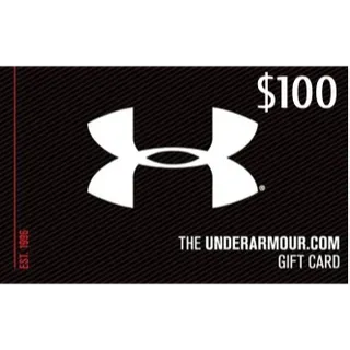 $100.00 USD under armour gift card