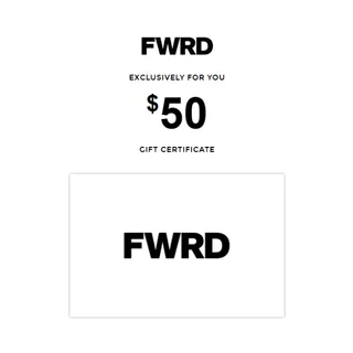 $50 Instant Delivery | FWRD Gift Card [CODE] | fwrd.com & revolve.com | Luxury Fashion