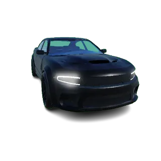 Da hood- Black Muscle Car