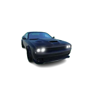 Da hood- black muscle car C