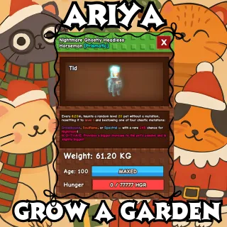 HUGE GHOSTLY NIGHTMARE HEADLESS HORSEMAN | 61.20 KG