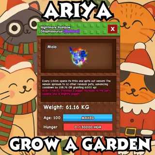 RAINBOW HATCHED DILOPHOSAURUS | 61.16KG