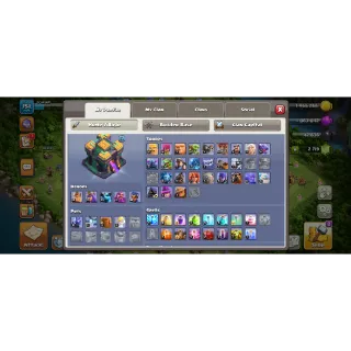 TH14 Full max| Queen 76 | RC 30 | Skins Included | Full Access 🟢