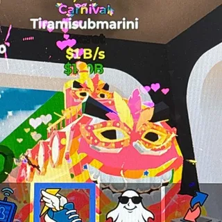 Fortnite Steal The Brainrot Carnvial Tiramisubmarini 1B/s