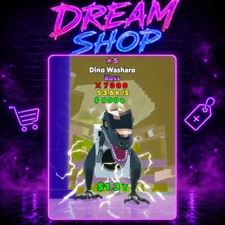 Fight The Brainrot Dino Washaro 5 stars