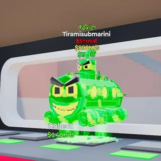 Fortnite Steal the Brainrot Toxic Tiramisubmarini