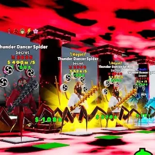 4X Thunder Dancer Spider Set