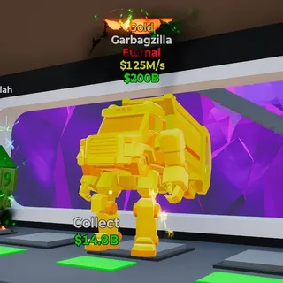 Fortnite Steal the brainrot Garbagzilla Gold
