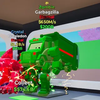 Fortnite Steal the brainrot Zombie Garbagzilla