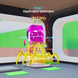 Fortnite steal the brainrot Neon Gigalitraktos spidorobos