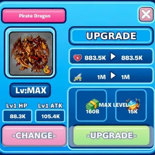 Pirate Dragon 1T Rare