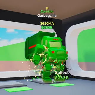 Fortnite Steal the brainrot Zombie Garbagzilla