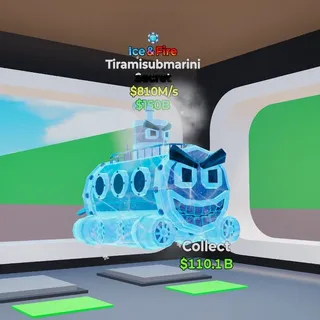 Fortnite Steal The Brainrot Tiramisubmarini 810m/s