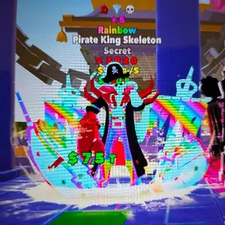 Rainbow Priate King Skeleton