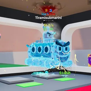 Fortnite Steal The Brainrot Tiramisubmarini 1B/s